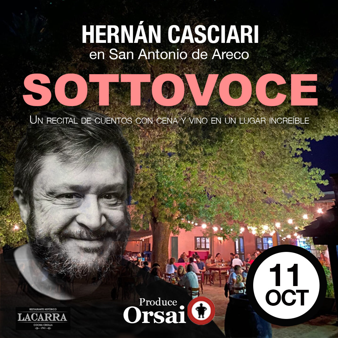 «SOTTOVOCE» — CASCIARI EN SAN ANT. DE ARECO (11 OCTUBRE)