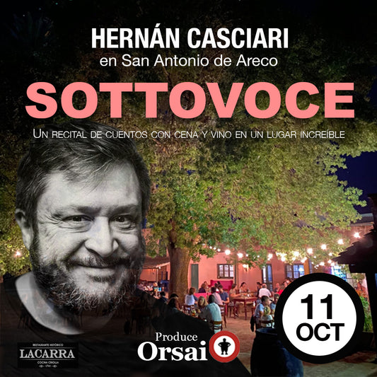 «SOTTOVOCE» — CASCIARI EN SAN ANT. DE ARECO (11 OCTUBRE)