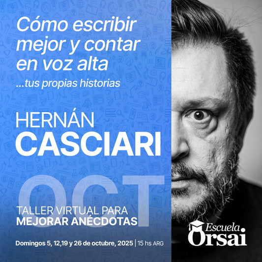 Taller virtual para mejorar historias, de Hernán Casciari (Octubre)