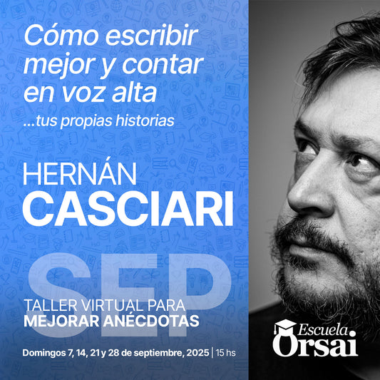 Taller virtual para mejorar historias, de Hernán Casciari (Septiembre)